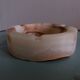 Round alabaster ashtray