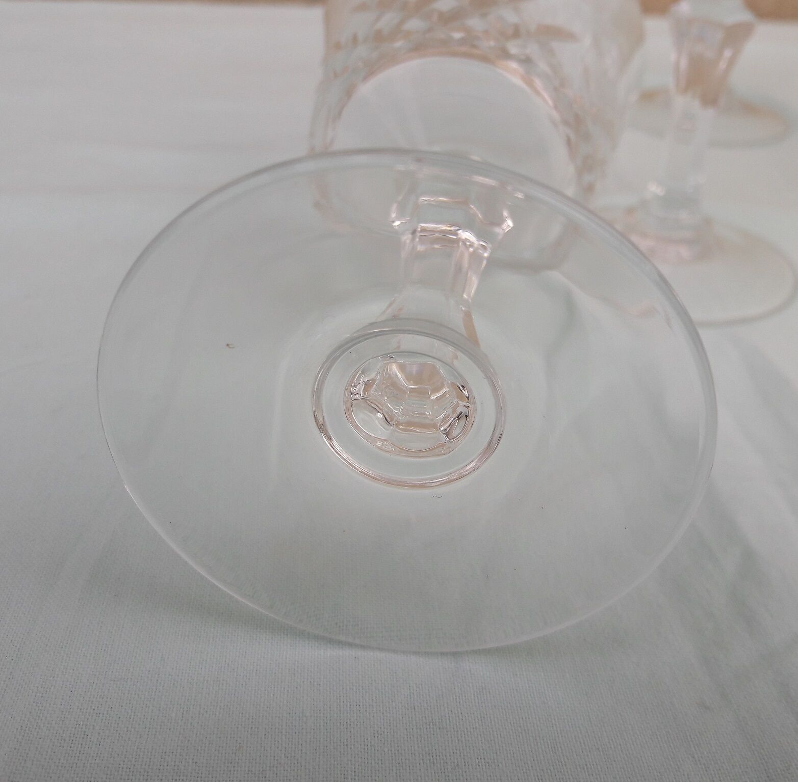 6 crystal walking glasses