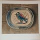 Pablo Picasso - Lithograph 86/100 Madoura ceramic, colorful bird 1967