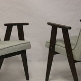 Armchair Bunny Type 300-177, 1960s antique gray fabric.
