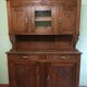 Art Deco Two-Door Buffet - Carved Oak - 1930s
