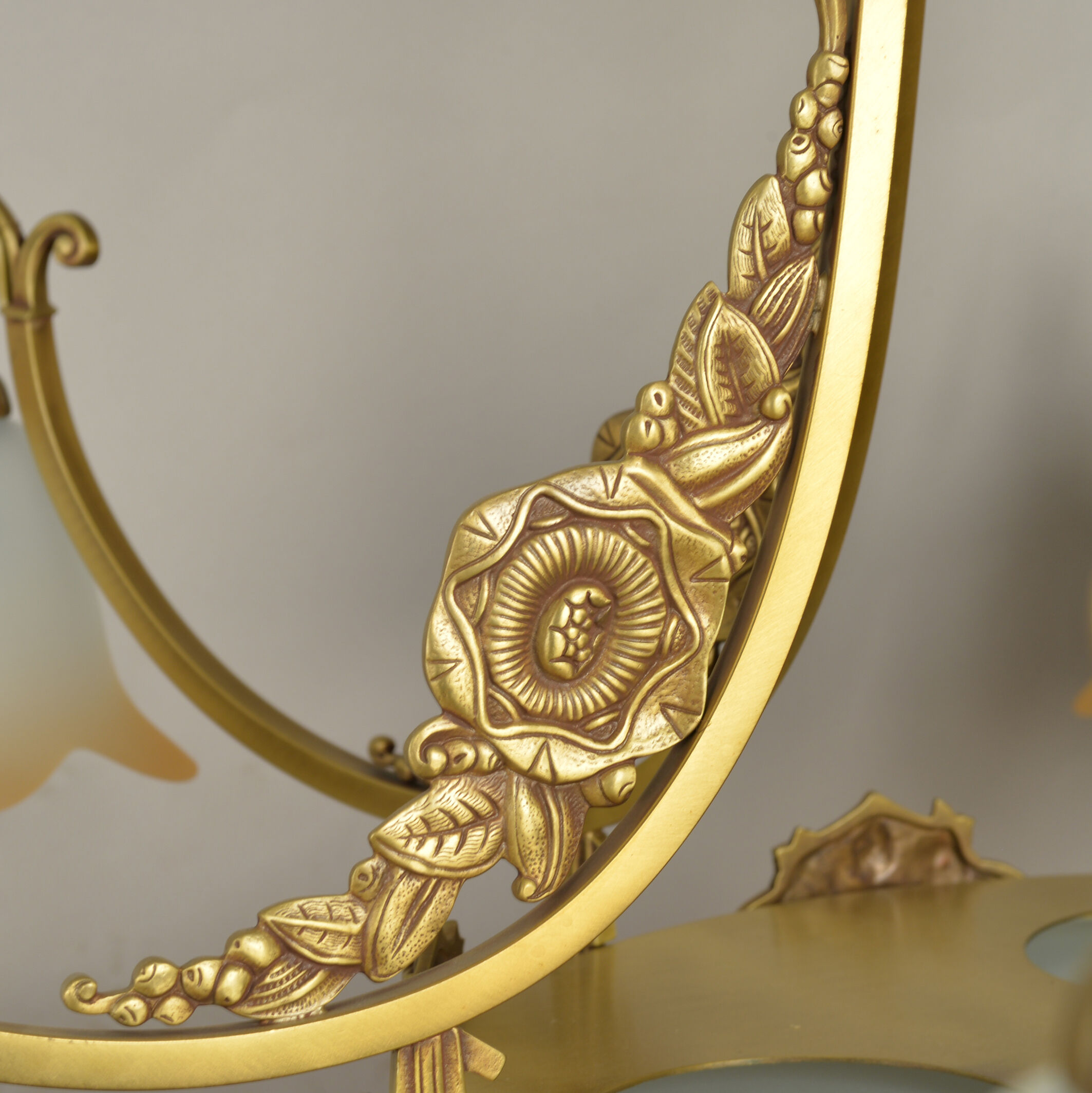 Gilded bronze chandelier