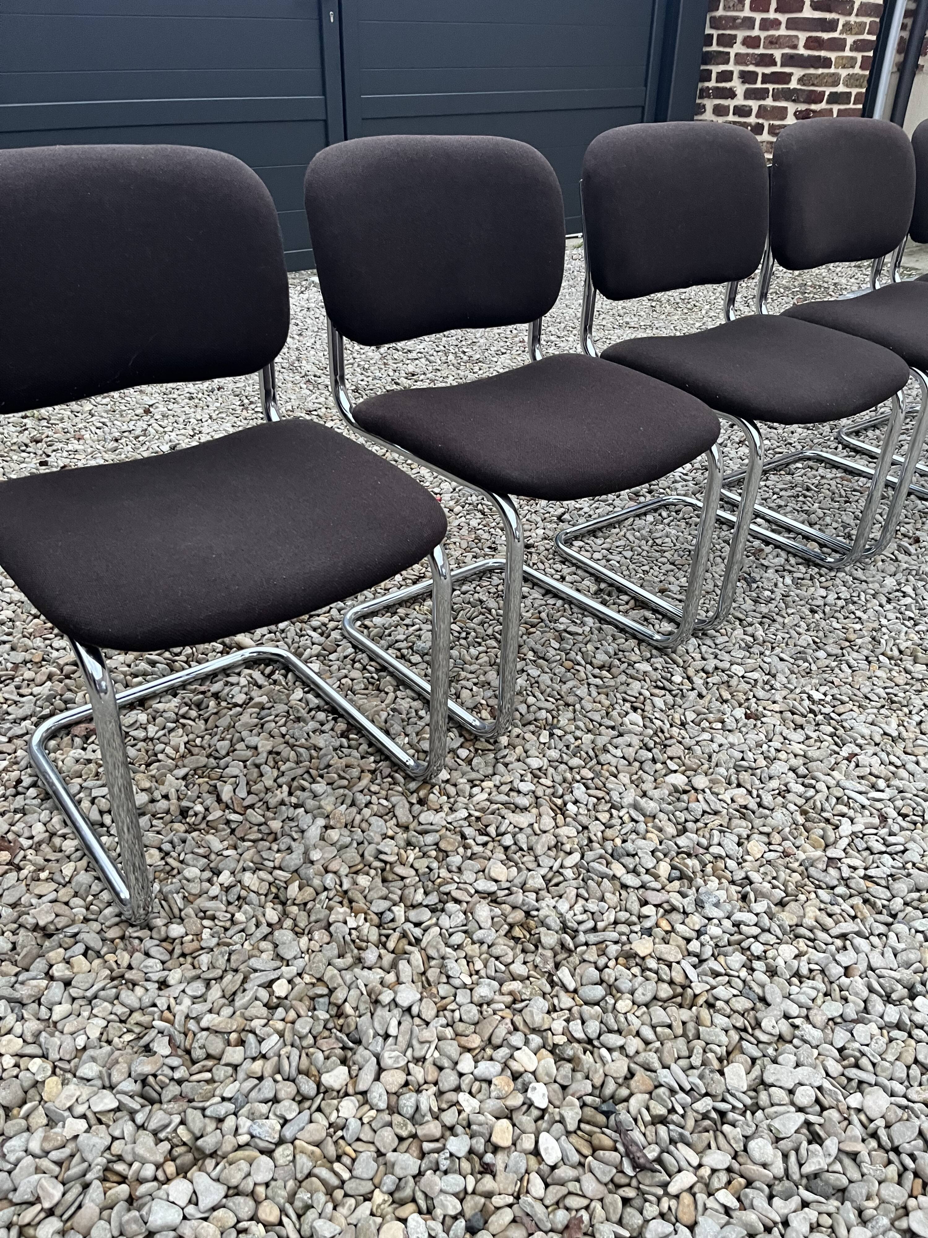 Breuer design fabric cesca chairs