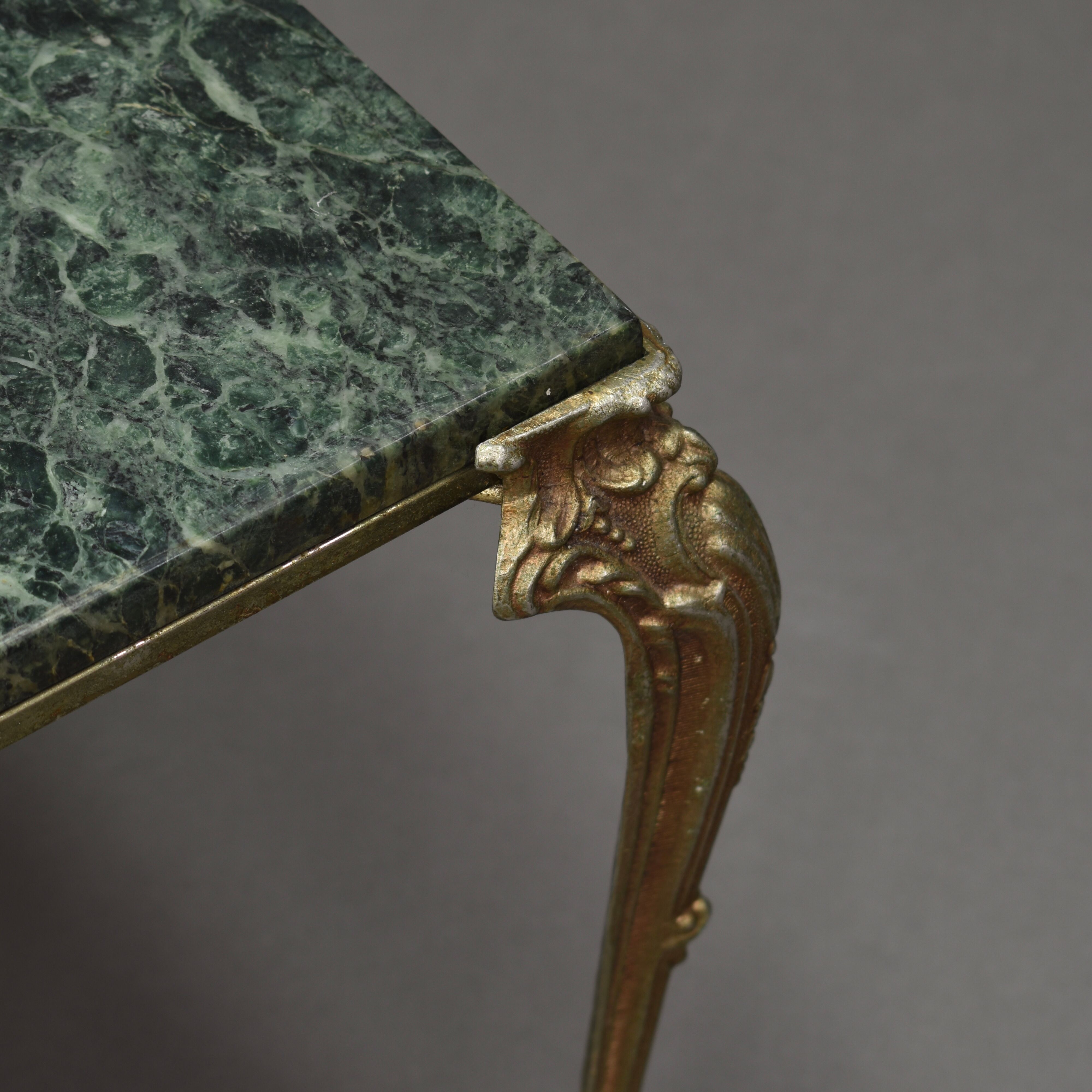 Green marble coffee table 1950's