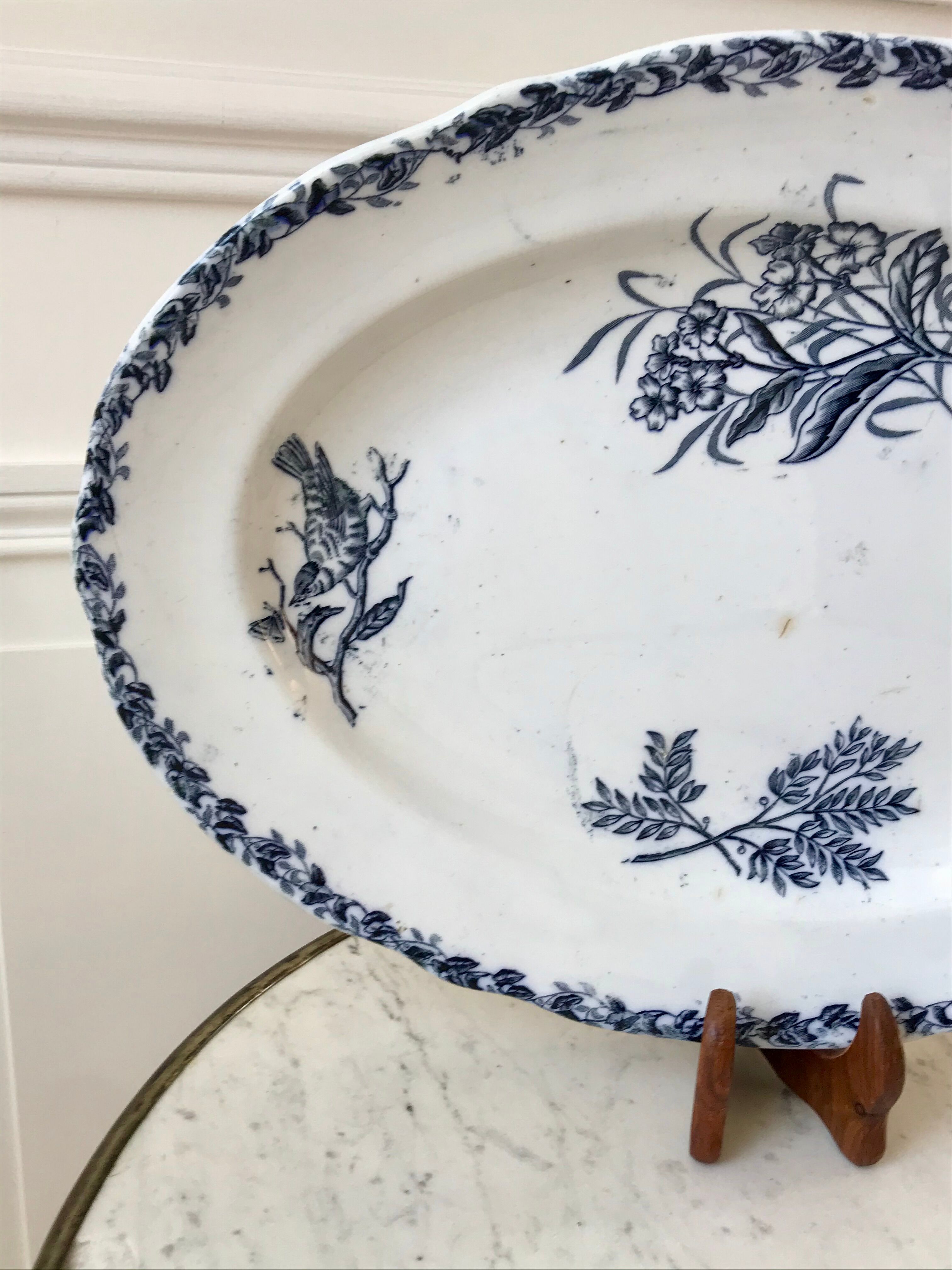 Oval dish Terre de Fer early nineteenth