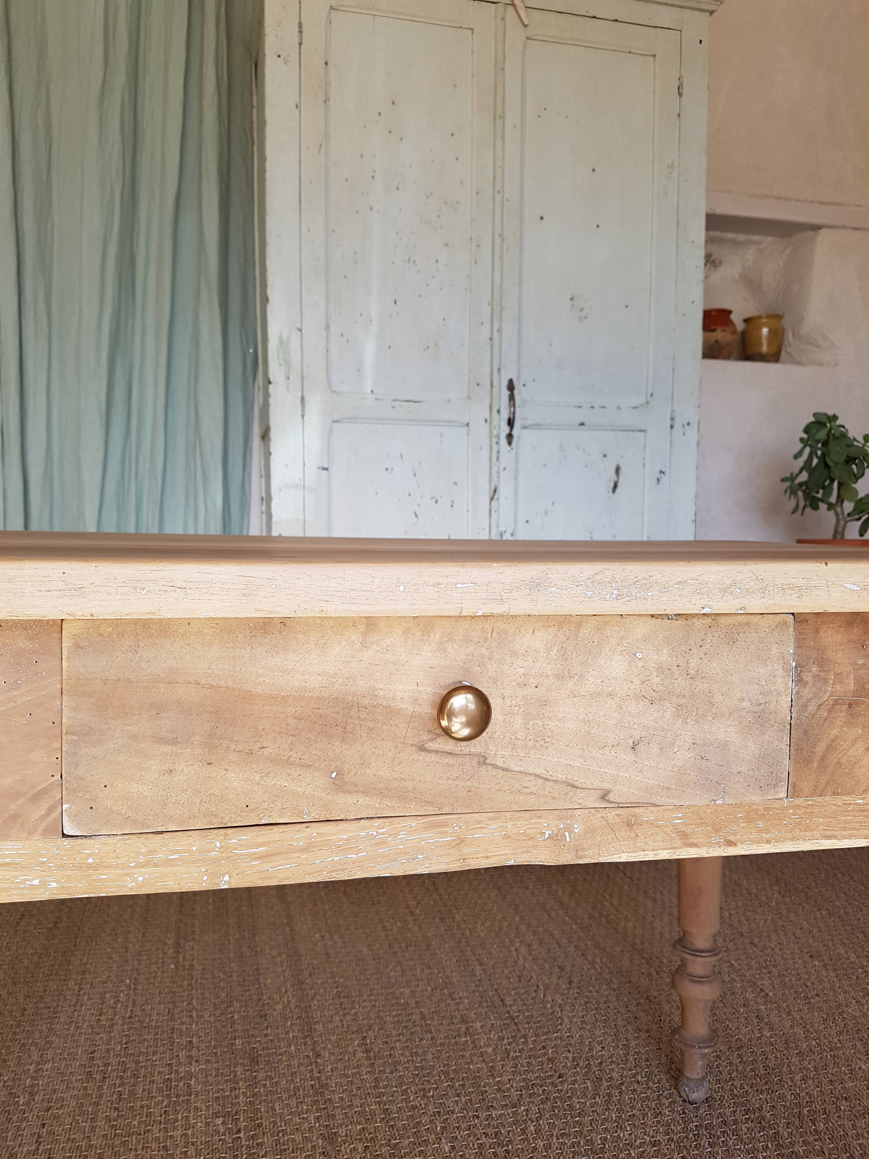 Farmhouse table turned legs