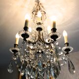 Crystal chandelier diamond cut 9 fires 1880