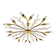 Large Austrian Brass Chandelier by Rupert Nikoll