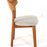 Lot de 6 chaises design danoises Juul Kristensen en teck