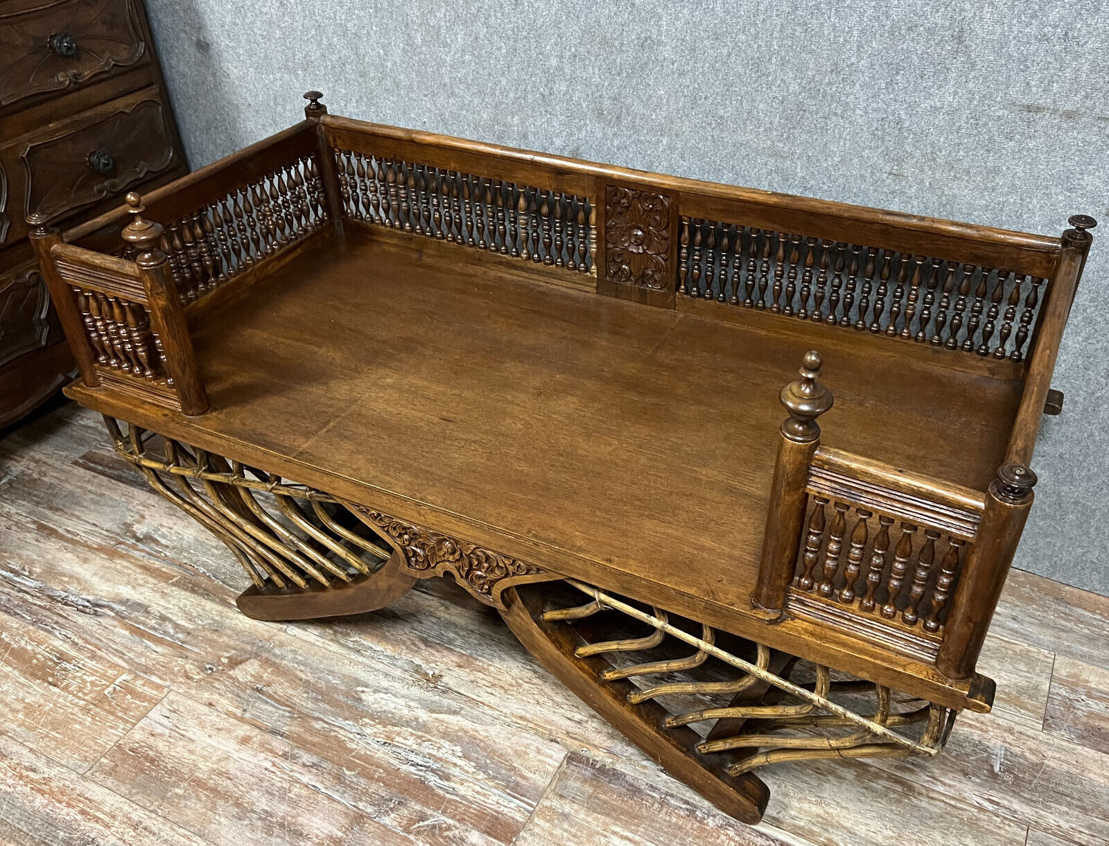 Siège palanquin dit "howdah", selle pour éléphant 1900