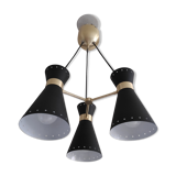 Chandelier 3 diabolos style of 1950