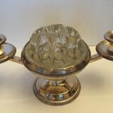 Silver metal table center