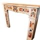 Carrara marble fireplace with 18th century incrustations