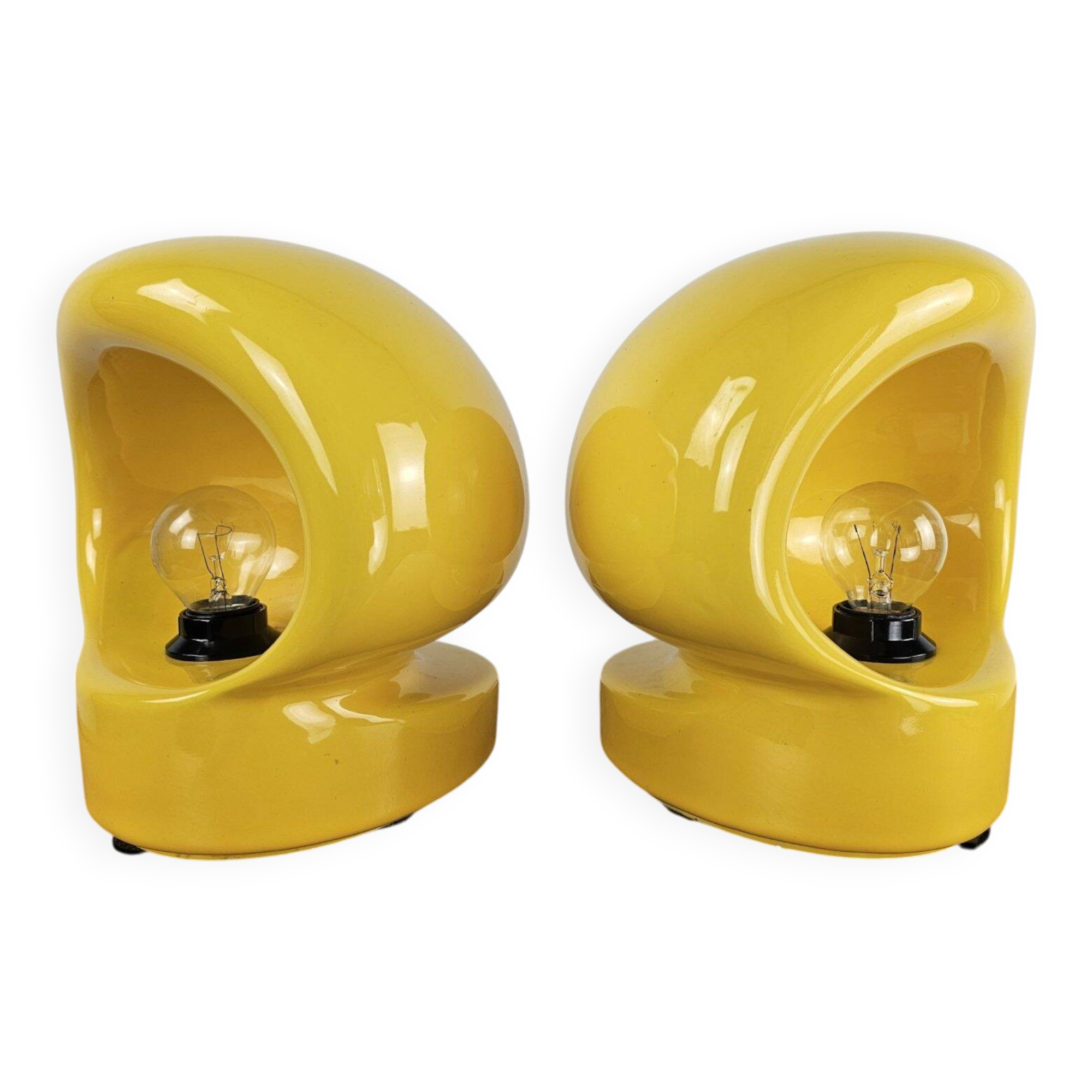 Ensemble de 2 lampes de table très rares d'Enzo Biolo pour Il Picchio, années 1960