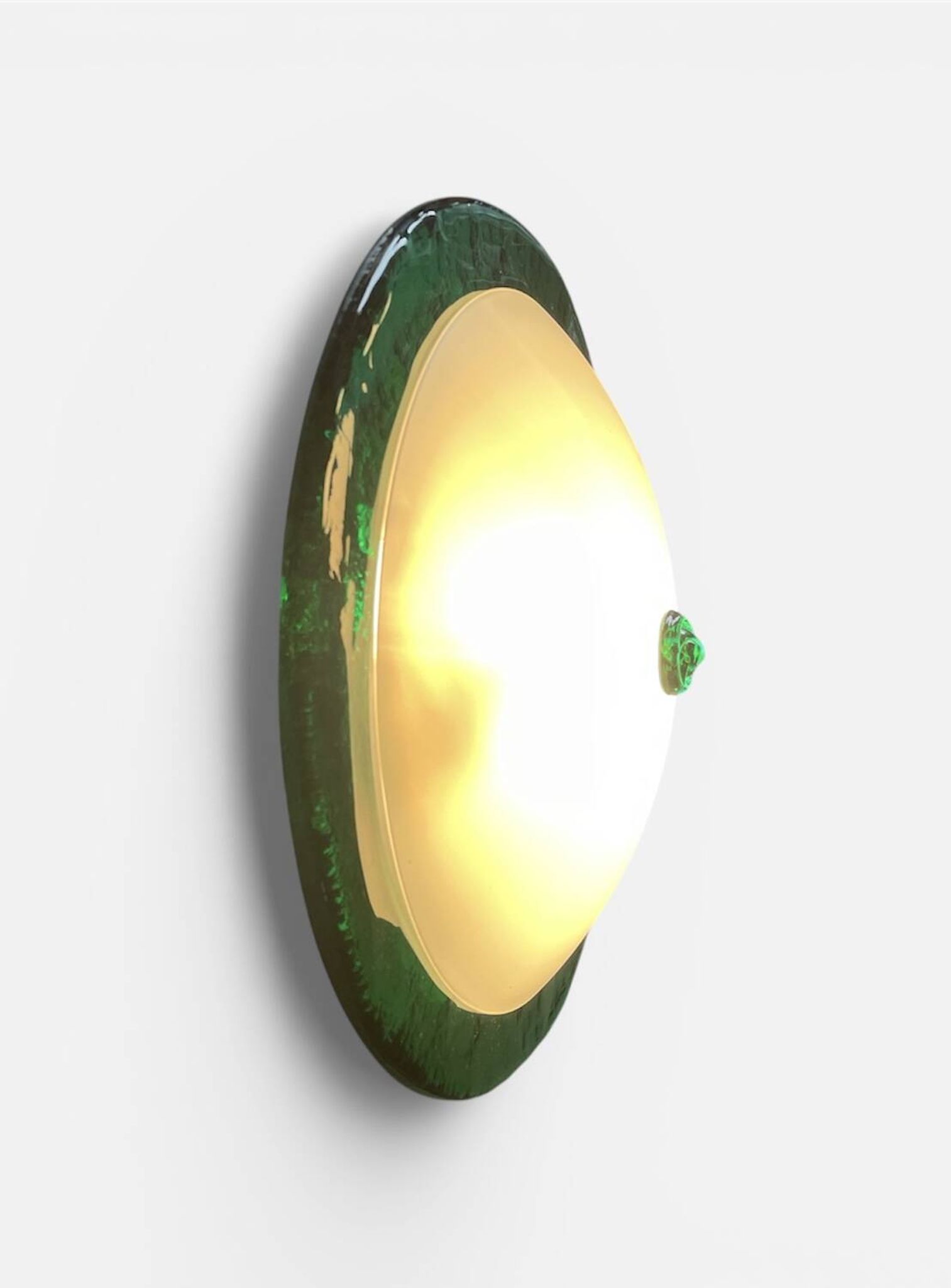 Italian design glass wall light post-modern 1980 Alberto Giberti