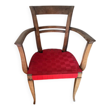 Red bridge armchair
