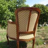 Bergère armchairs, 1950s, set of 2