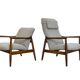 Pair Of Mid Century Restored Armchairs Gfm 64 by Edmun Homa, 1960s