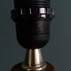 Lampe, pied en bois tourné
