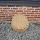 Antique Large Light Wicker Laundry Basket