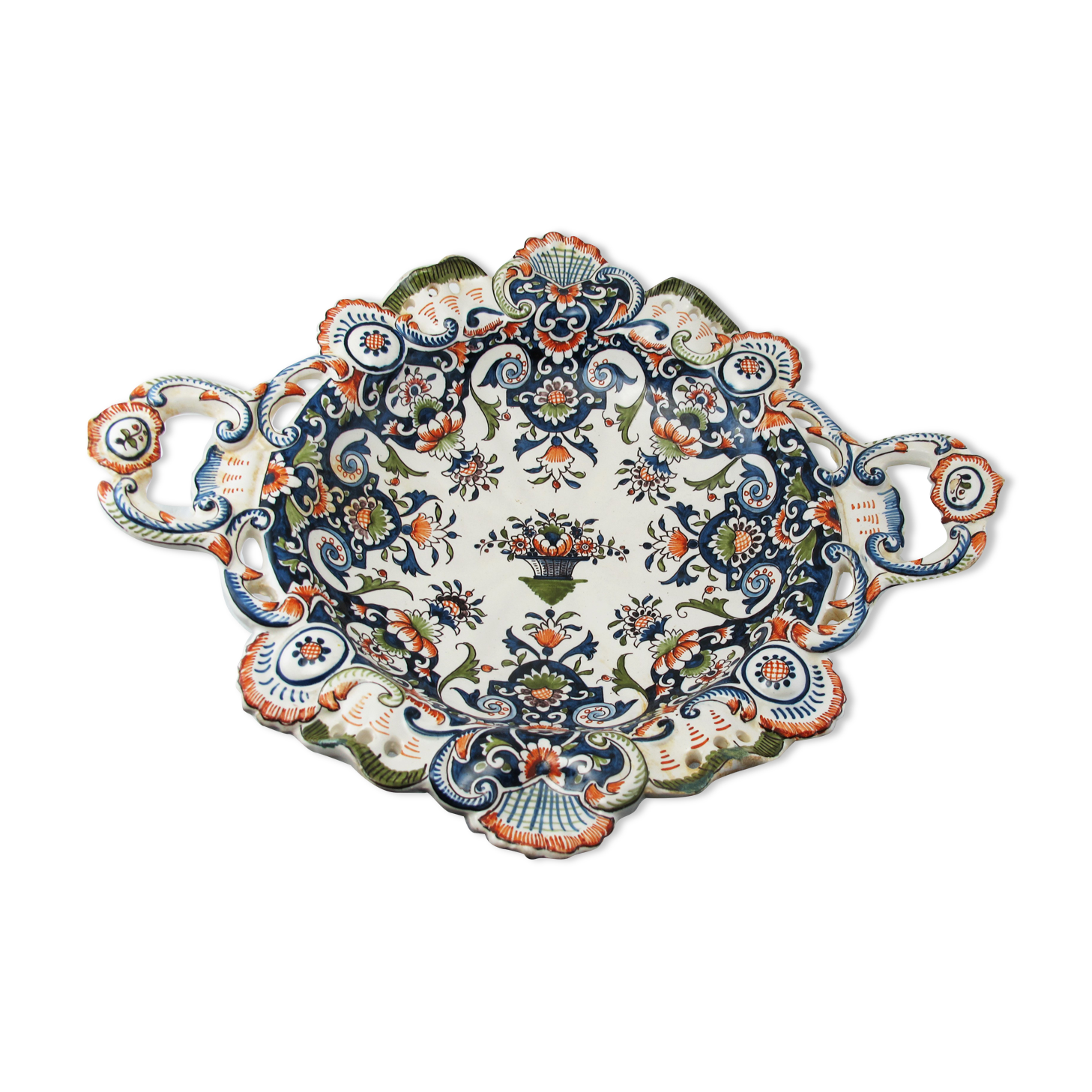 large rouen earthenware display