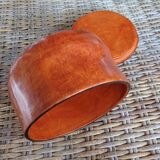 Orange leather box