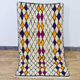 Tapis berbère losanges coloré 190 X 100 CM
