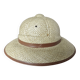 Hat, colonial helmet, wicker, wall decoration, 60s 70s