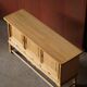 Brutalist Danish enfilade from the mid-century in oak by Henning Kjærnulf, 1960s.