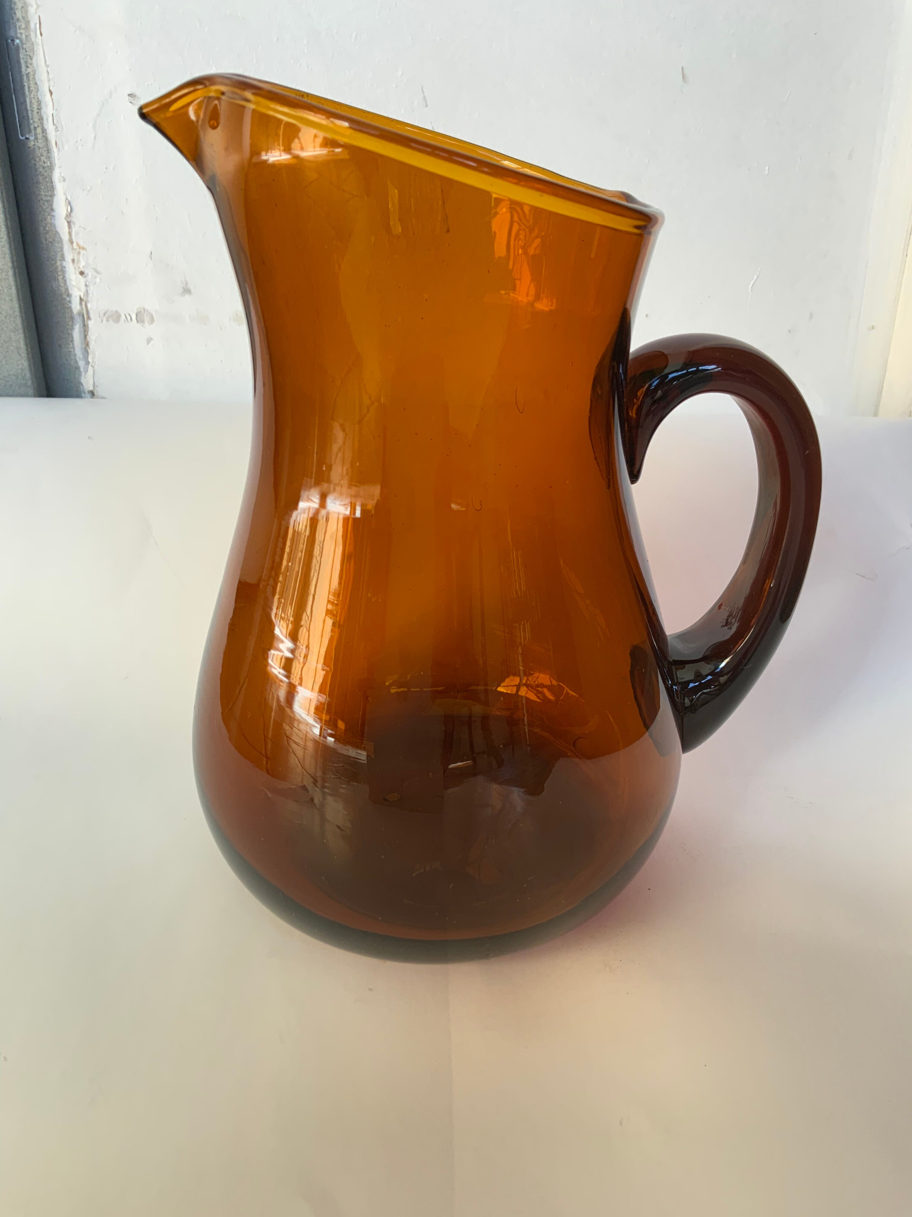 Carafe ambre Selency x Monoprix Croisé Laroche