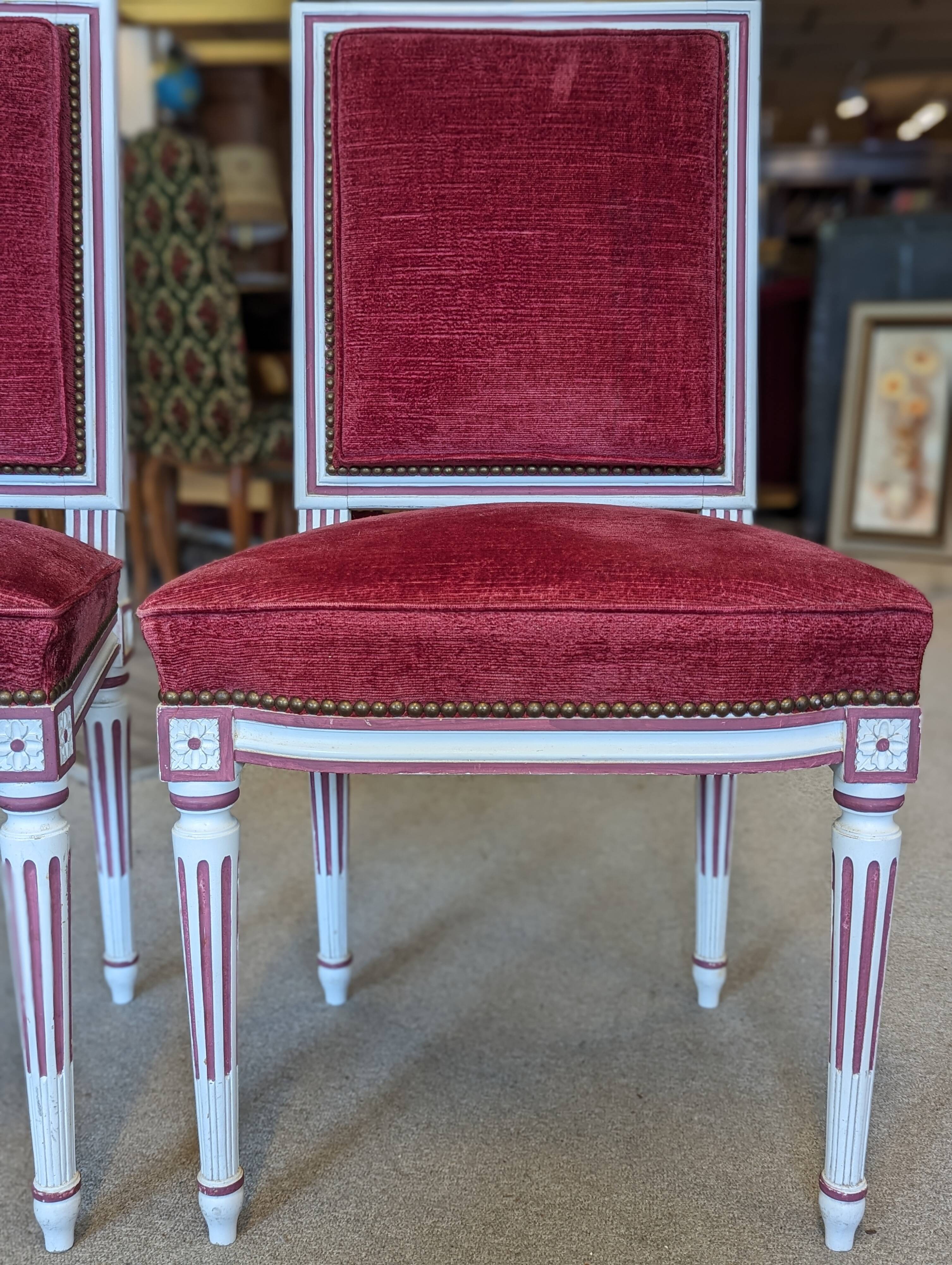 Pair of Louis XVI style chairs