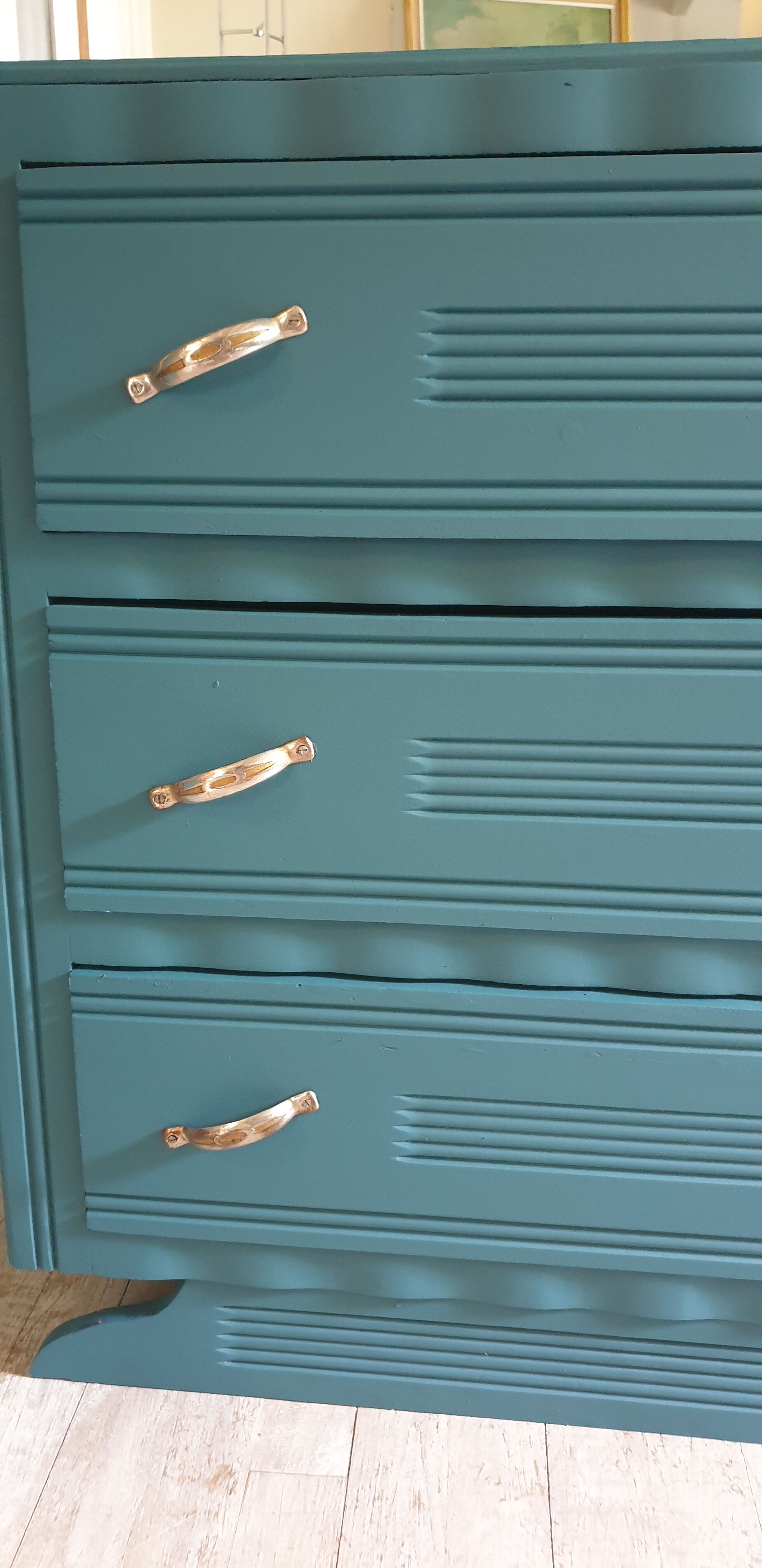 Art Deco blue dresser