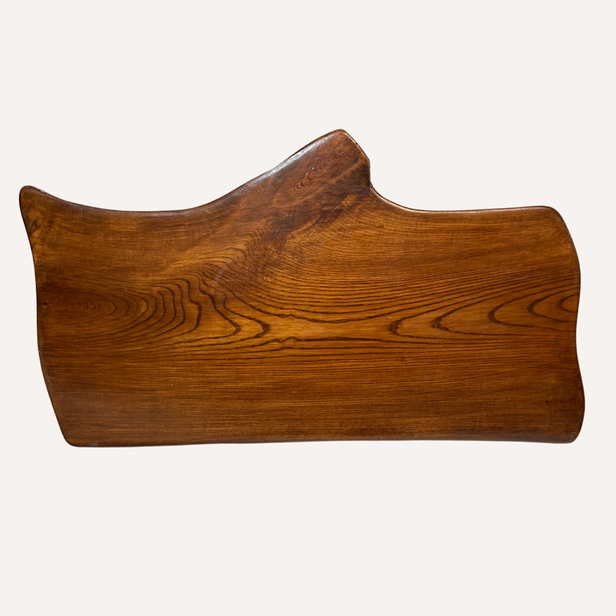Dutch oak Brutalist Wabi Sabi organic tree table, 1960s