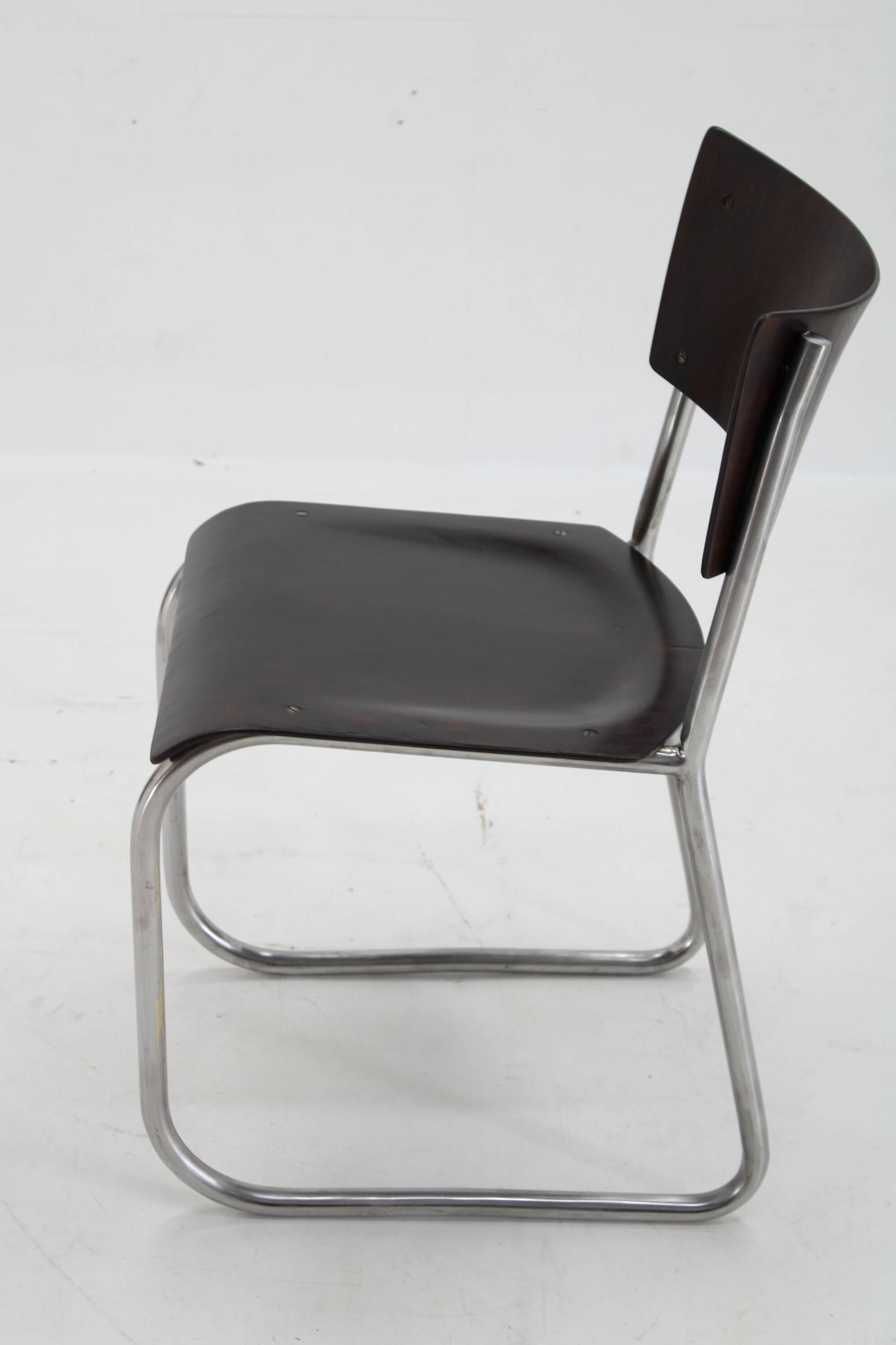 1930s Bauhaus/Functionalist Tubular Chair, Restored