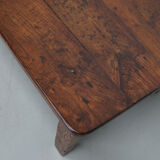 Rustic oak coffee table french 19th century farmhouse