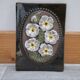 Ceramic Wall Plaque Jie Gantofta, model 841, white flowers.