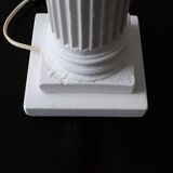 Pair of vintage antique column lamps