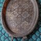 Silver metal tray