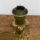 Louis XV style brass lamp foot floral motif and scrolls