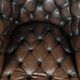 Vintage Chesterfield office chair with decorative nails in English style
