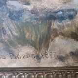 Large watercolor - Landscape dated 1887 by Edmund Phipps