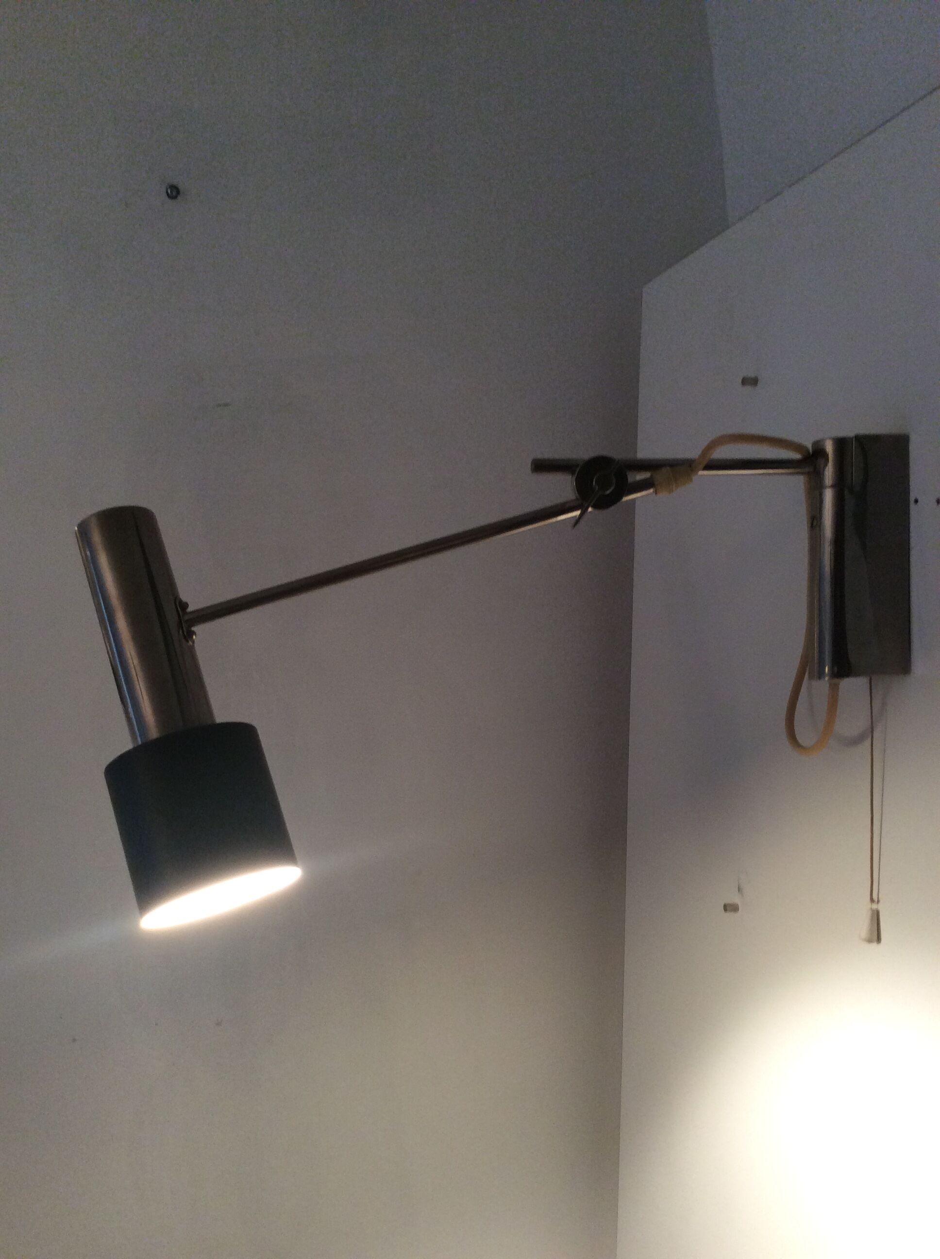 Vintage articulated stem lamp from the 50s and 60s