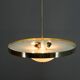 Bauhaus Brass Chandelier by Franta Anyz, 1930, Restored