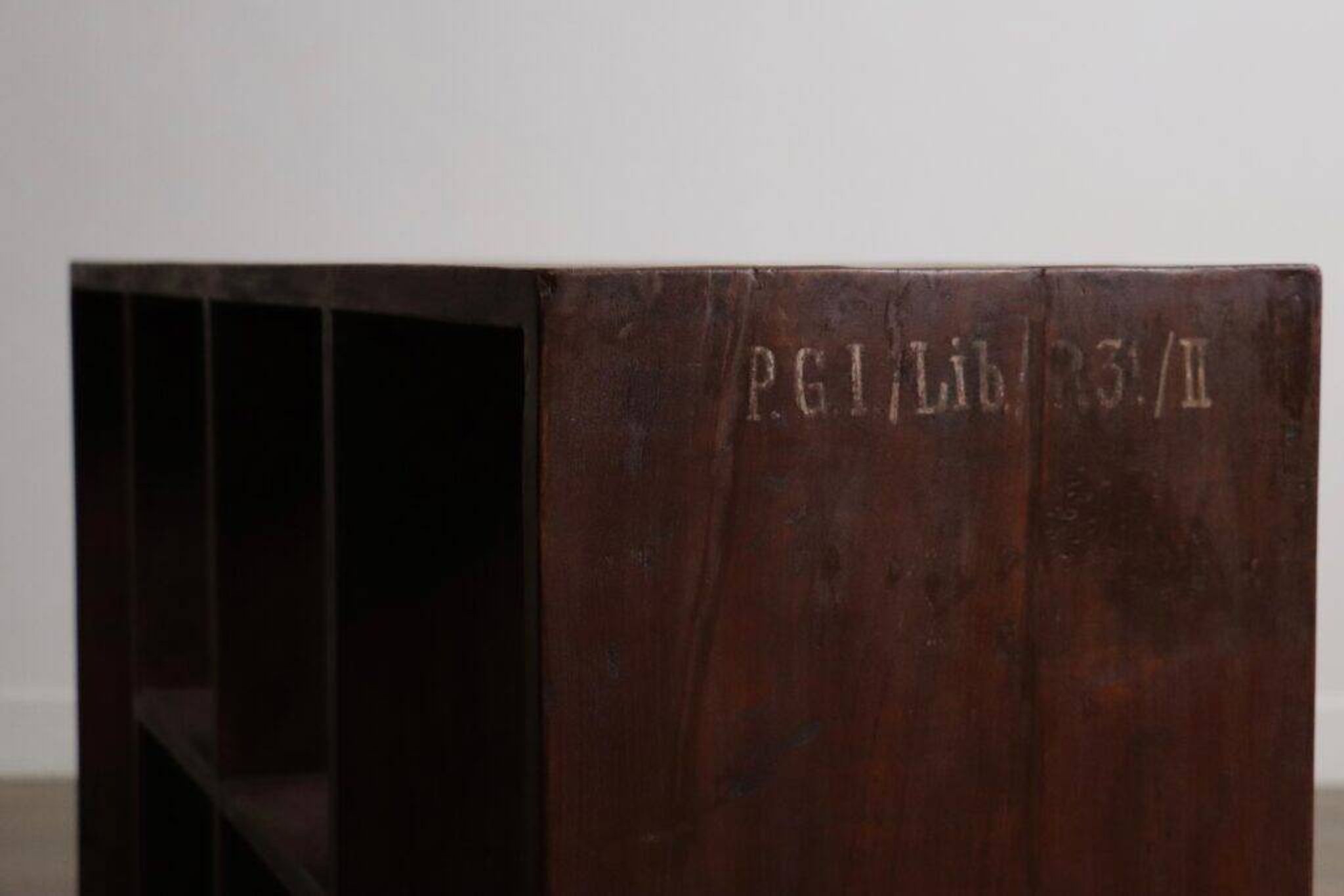 Pierre Jeanneret PJ-R-27-A 6-hole file rack, Chandigarh, 1958