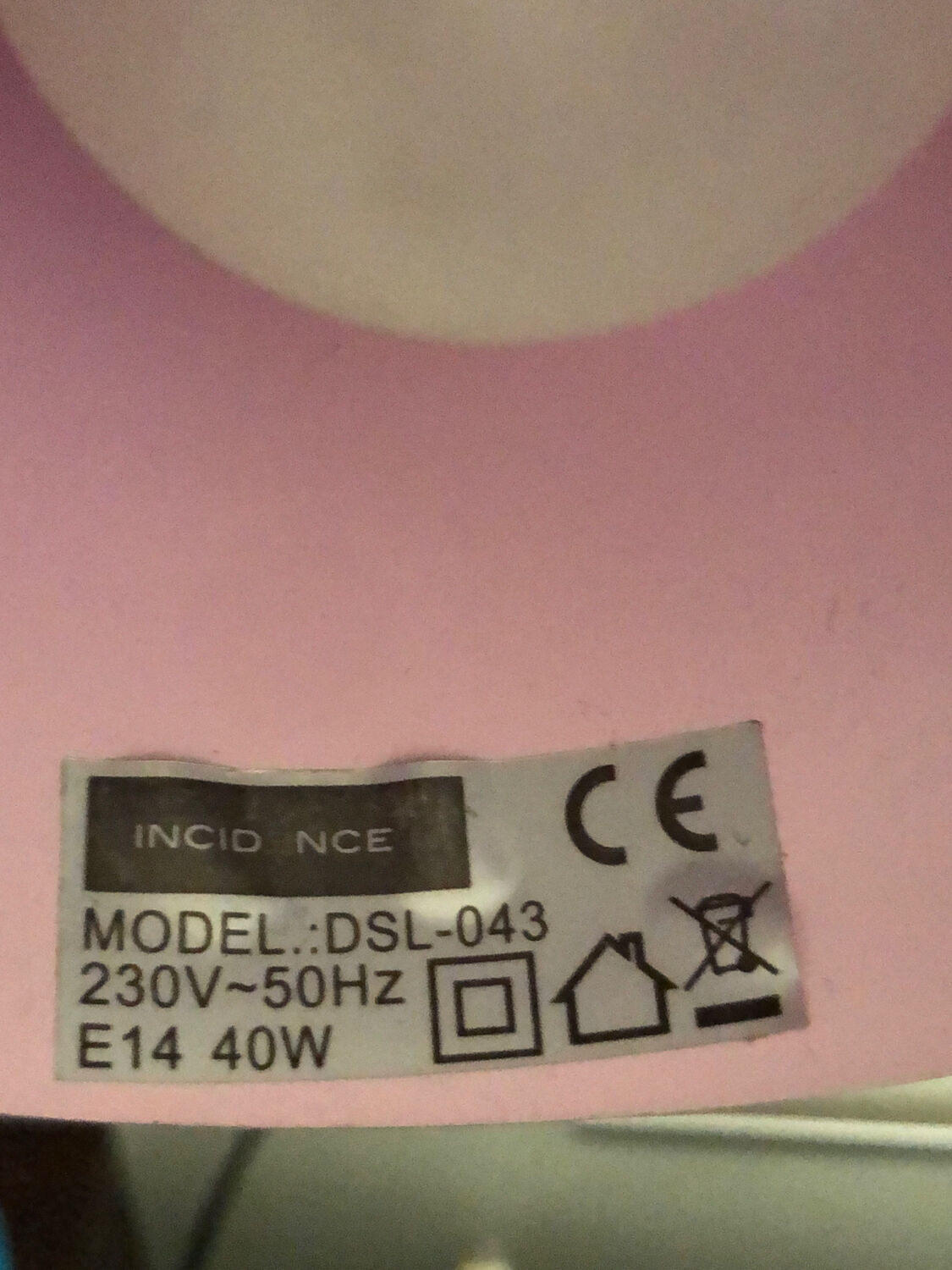 Black/pink clip spotlight