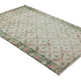 Anatolian handmade vintage rug 243 cm x 154 cm