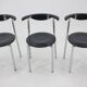 Set of Three Mid Century Dining Chairs, Germany, 1980s