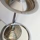 Cendrier sur pied style art deco en aluminium