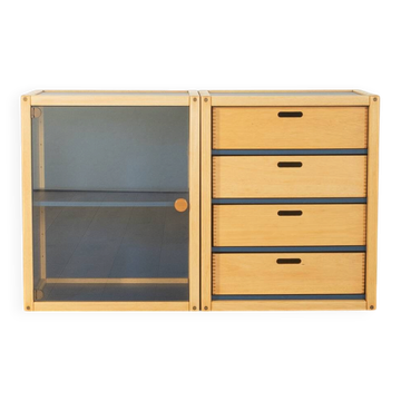 Two-piece modular profile system from the 1970s by Flötotto
