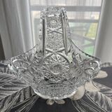 Crystal fruit basket Very good condition